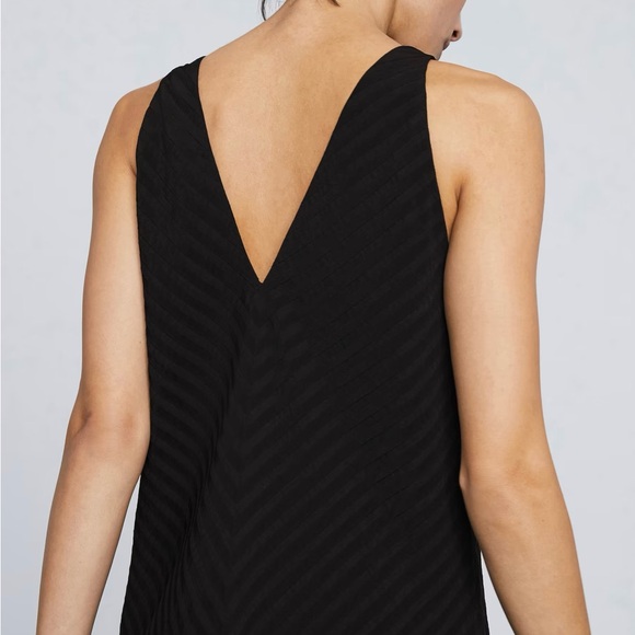 NWOT Everlane The City Stripe Midi Dress in Black Size 4 - Picture 4 of 16